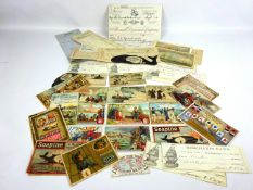 Collection of Victorian Trade Advertising cards including: Soapine (8), Liebig (6),