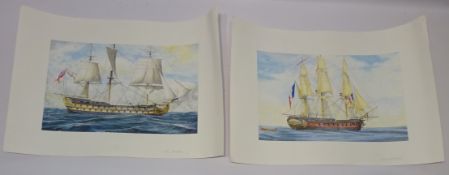 'HMS Agamemnon' and 'Themis' - Ship Portraits,
