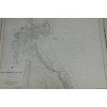 Set of late 19th/early 20th century Hydrographic Charts of The East Coast of England produced by