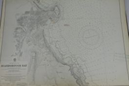 Set of late 19th/early 20th century Hydrographic Charts of The East Coast of England produced by