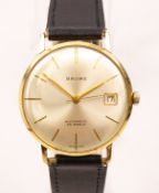 Gentleman's Baume 14kt gold automatic 25 jewel wristwatch Swiss hallmarks case no 22-312 (cased)