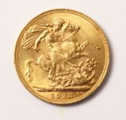 1913 gold sovereign Condition Report <a href='//www.davidduggleby.