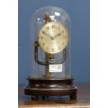 Early 20th century 'Bulle' electric 800 day clock, under dome,