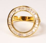 Circle silver-gilt dress ring stamped 925 Condition Report <a href='//www.