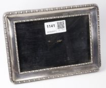Hallmarked silver rectangular photograph frame Sheffield 1915 Condition Report