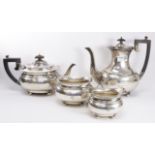 Early 20th Century four piece silver tea and coffee set,