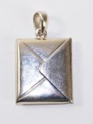 Envelope pendant hinged and stamped 925 Condition Report <a href='//www.