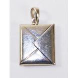 Envelope pendant hinged and stamped 925 Condition Report <a href='//www.