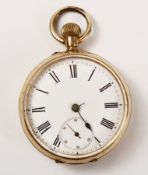 Swiss gold pocket watch stamped 14c no134435 approx 70gm Condition Report <a