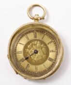 Ladies continental gold pocket watch stamped K18 approx 42.