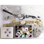 Costume jewellery, Ladies Seiko, Rotary and other watches,