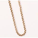 Victorian gold belcher chain necklace stamped 9c approx 5gm Condition Report <a