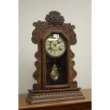 Early 20th century American gingerbread clock,