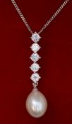 Pearl dress pendant stamped 925 Condition Report <a href='//www.davidduggleby.