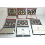 Royal Mint UK Proof Coin sets 1983-87, 1989-90, 2002 Executive Proof Collection, Queens Jubilee,