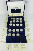 Thirty two Westminster Queen Elizabeth The Queen Mother proof coins 50p - £5.