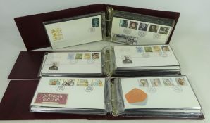 Collection of GB FDC, mostly late 1980's, un-addressed incl, definitives, Sport, Fishing, Transport,