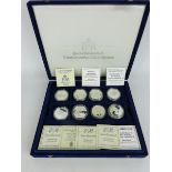 Twenty Westminster Queen Elizabeth II proof crowns with certificates,