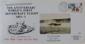 Collection of Post-1960 FDC relating to Hovercraft including carried on board the Arctic,