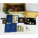 Collection of coins, mainly GB including pre-decimal set,