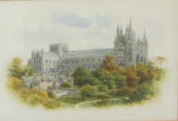George Fall (British 1845-1925): Peterborough Cathedral,