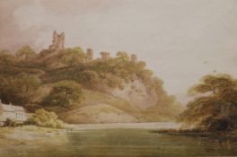 Francis Nicholson (British 1753-1844): Knaresborough Castle, watercolour unsigned 19cm x 28.