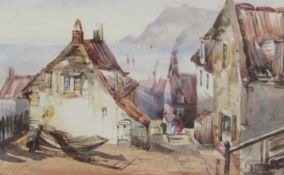 Henry Barlow Carter (British 1804-1868): Robin Hood's Bay looking towards Ravenscar,