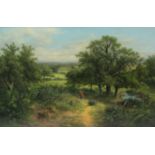 English School (19th century): Rural Landscape,