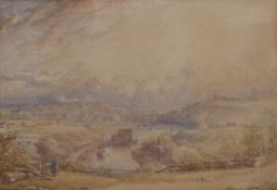 Edwin Cockburn (British c1814-1873): Panoramic view over the Esk and Whitby,