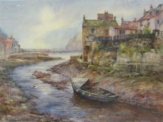 Barry Arthur Peckham (British 1945-): Staithes Beck, watercolour signed and dated '08,