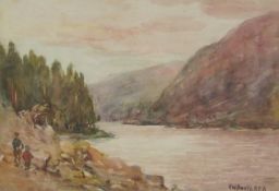 James William Booth (Staithes Group 1867-1953): 'Glenclough Ireland', watercolour signed,