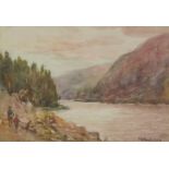 James William Booth (Staithes Group 1867-1953): 'Glenclough Ireland', watercolour signed,