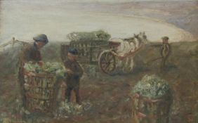 Staithes Group (19th/20th century): The Cabbage Patch 'Runswick',