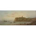 Cornelis Christiaan Dommelshuizen (Dutch 1842-1928): The North Bay Scarborough with the Pier and