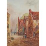 E Nevil (19th/20th century): 'Staithes',