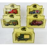 Set of five Lledo die-cast promotional vehicles for Walkers Crisps,