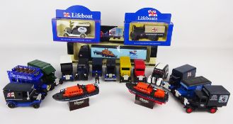 Collection of Lledo Days Gone and other die-cast RNLI models, three boxed,