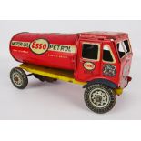Mettoy Tinplate Spring driven mechanical Petrol Tanker