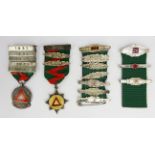 National Safety First Association 5 years & 10 years safe service medals and two other WW2
