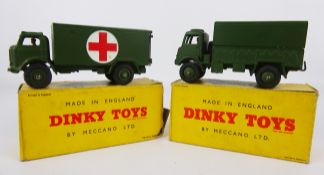 Dinky Military Ambulance, 626, Army Covered Wagon, 623,