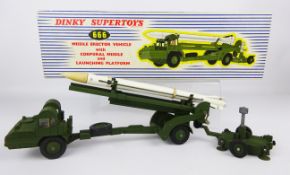 Dinky Supertoys Missile Erector Vehicle with Corporal Missile and Launching Platform, 666,