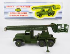 Dinky Supertoys Missile Servicing Platform, 667, with instructions in blue & white box,