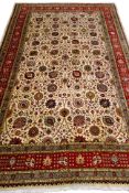 Large hand knotted Tabriz carpet,