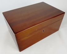 Alfred Dunhill mahogany rectangular cigar cabinet,
