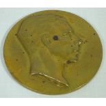 Arthur Dupagne (1895-1961) Belgian bronze coin commemorating the reign of Prince Charles, 1944,
