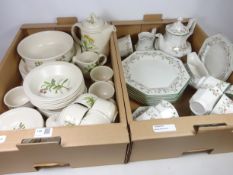 Poole 'Country Lane' dinner and tea service for six and Eternal Beau dinner and teaware in two