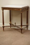 Late 19th/early 20th century French Empire style walnut centre table,