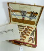 Cased set of Royalty Line knives and cutlery,