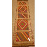 Suzni kilim runner, 53cm x 195cm Condition Report <a href='//www.davidduggleby.