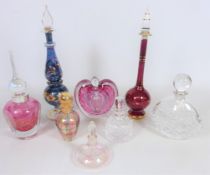 Collection of perfume bottles,